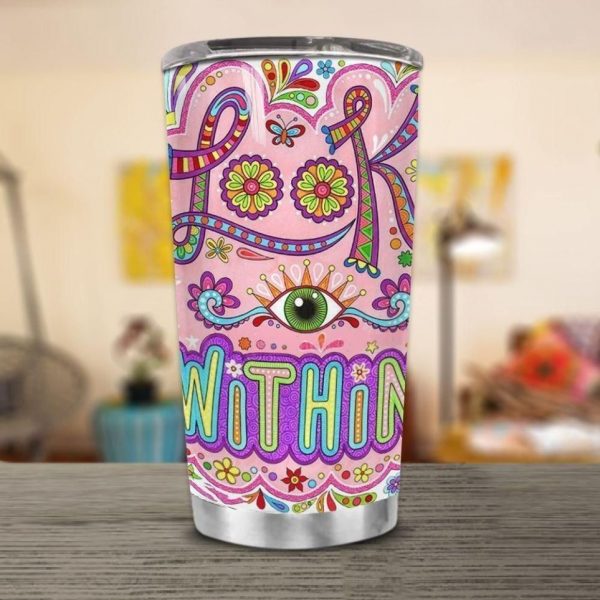 Hippie Look Within All Over Print  Tumbler
