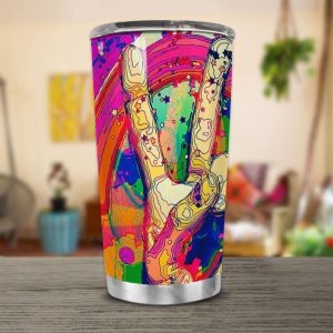 Hippie Peace Color All Over Print  Tumbler