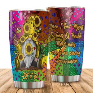 Let It Be Hippie All Over Print  Tumbler